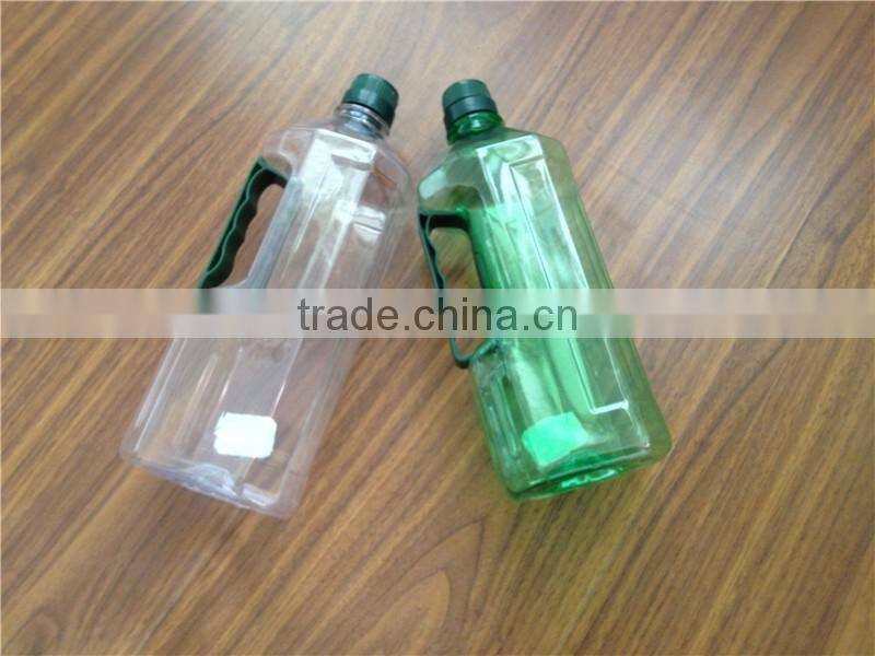 1L 1.16L Hot sale clear /green fancy plastic cooking olive oil bottle/wine bottles