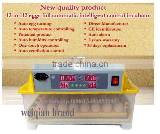 Mini incubadoras 8eggs,12eggs,24eggs,36eggs,48eggs,72eggs,96eggs,112eggs