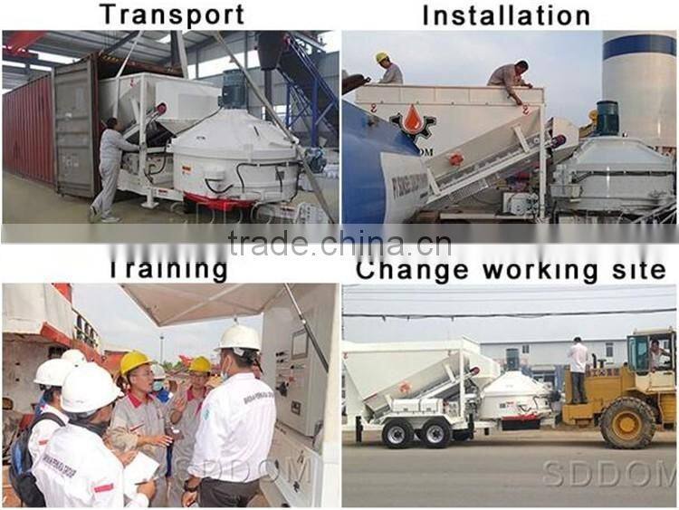 Trailer concrete mixing plant,mobile concrete mixing plant