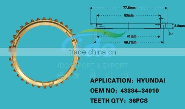 Sychronizer Ring for Hyundai Sonata 43384-34010