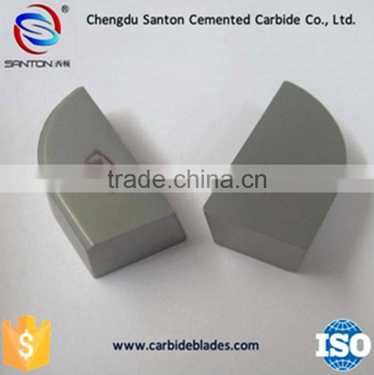 YG6 A type carbide brazed tips/blank surface carbide welding inserts