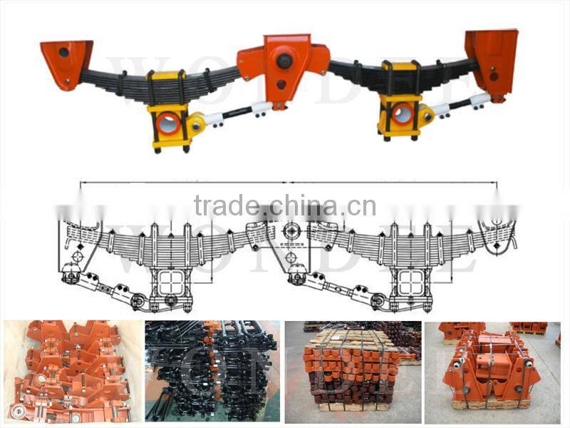 2 Axle Trailer Parts American Type Mechanical Trailer Suspension