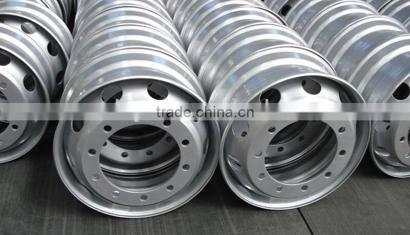22.5*8.25 Tubeless Rim Howo Truck Steel Wheel