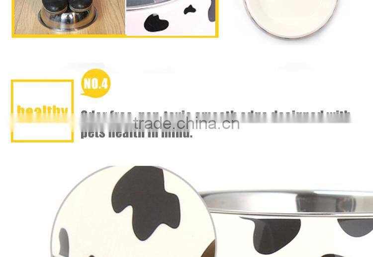 For Amazon and eBay stores Melamine stainless steel paw print pet bowl dog bowl