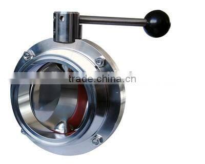 ISO Certified Factory Direct Sale Stainless Steel Sanitary Butterfly Valves
