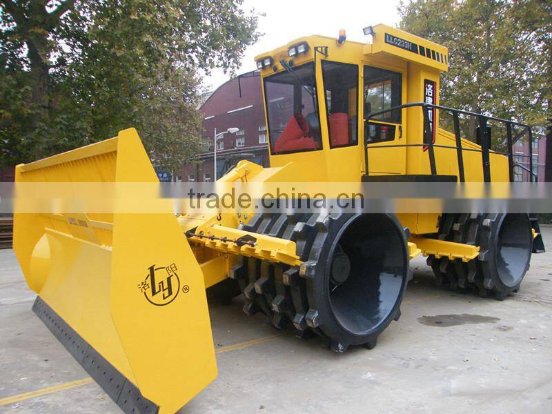 Large 33ton hydraulic landfills refuse compactor with electronic-controlled diesel engines