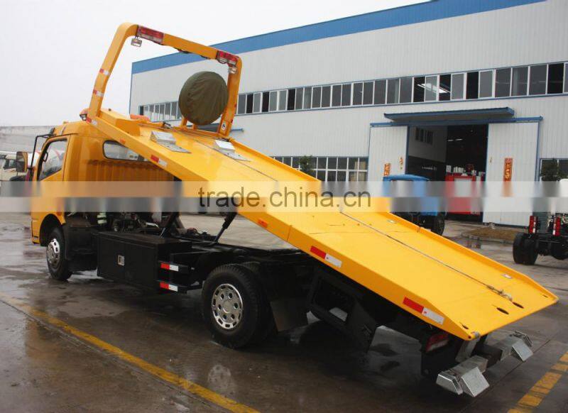 DFAC 7ton dlk flat manual color wrecker truck