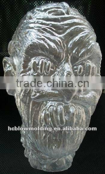 Halloween resin skull head