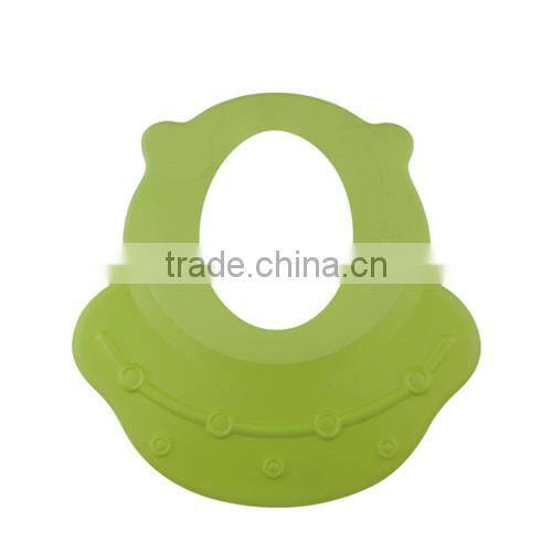 Stocked Plastic fancy UFO shaped kids Safe Shampoo Bathing Hat Wash Hair Shower Cap 27.2*26.7cm-orange