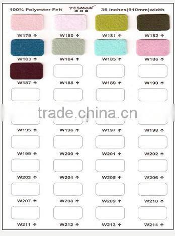 Colored Polyester Felt