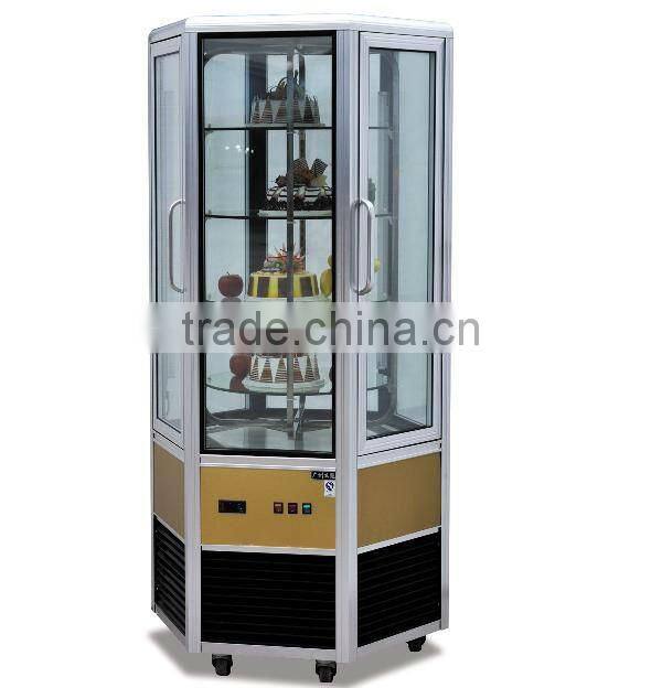 jieguan luxury free standing double arc cake Display Cooler /Cake Display Refrigerator CW-1200