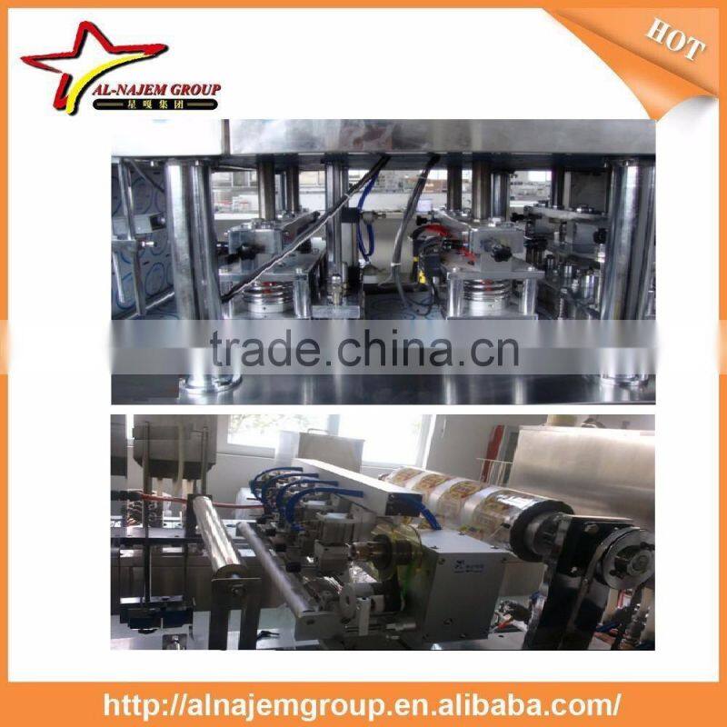 Automatic cup mineral water filler and seamer machine