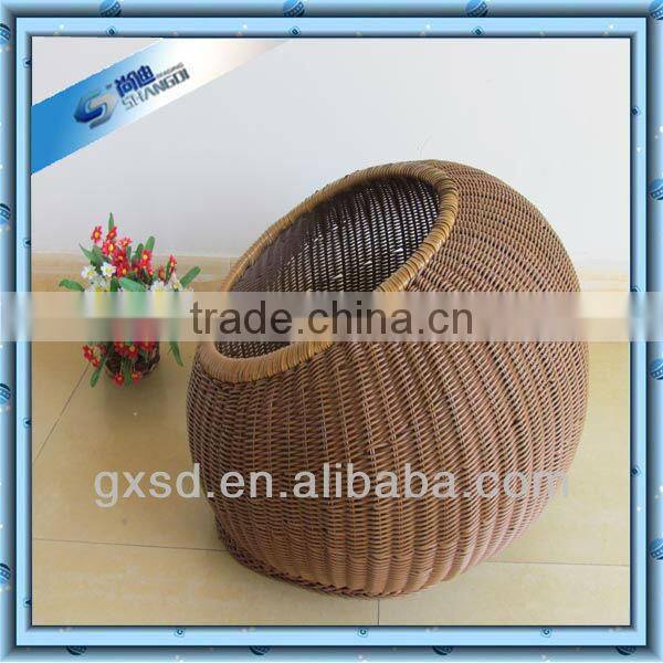 cool PE rattan basket for pet cat bed dog bed pet bed