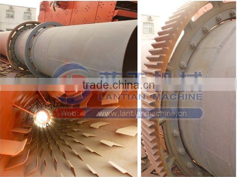hot air wood chip rotary dryer