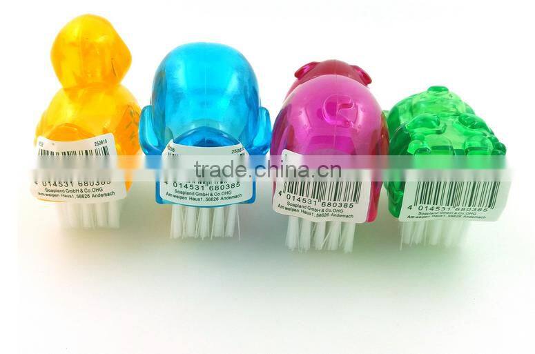 Greenwell 1 DUNDEE Nailbrush, transparent green