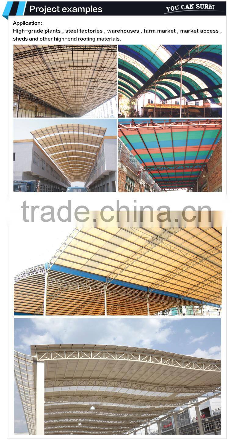 excellent thermal insulation carport roofing greenhouse polycarbonate