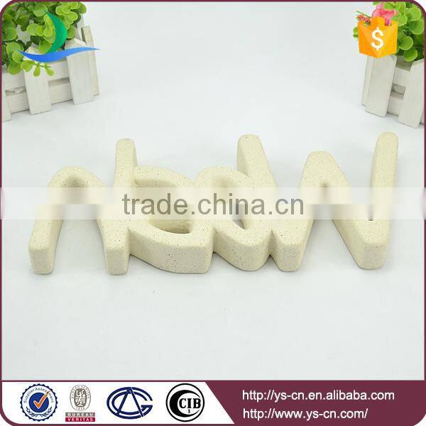 "WOSH"shape sign board design with distressing methods