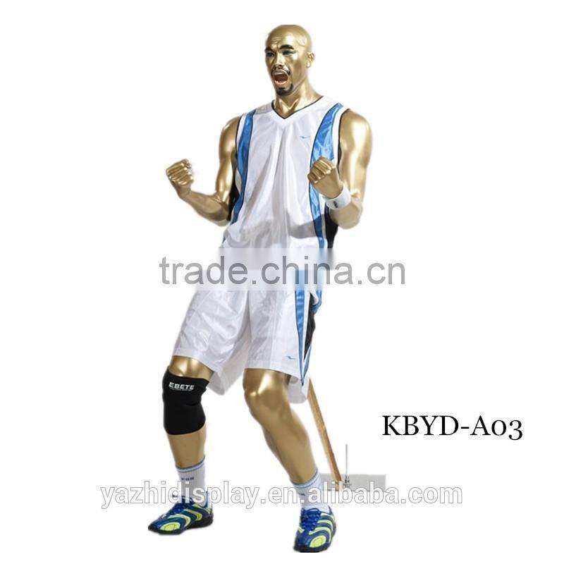 Training soccer sports display male mannequin for display