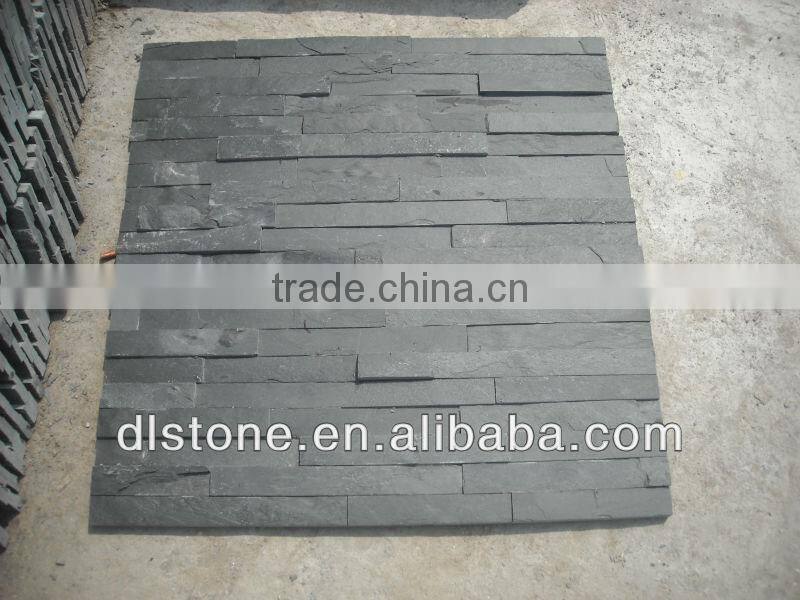 Natural decorative stone,Black Slate Culture Stone wall cladding