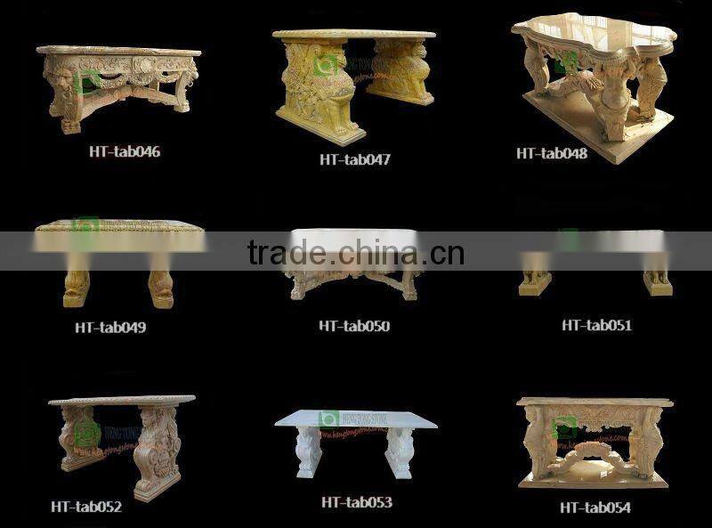 Stone Carving Marble Table with Children Design