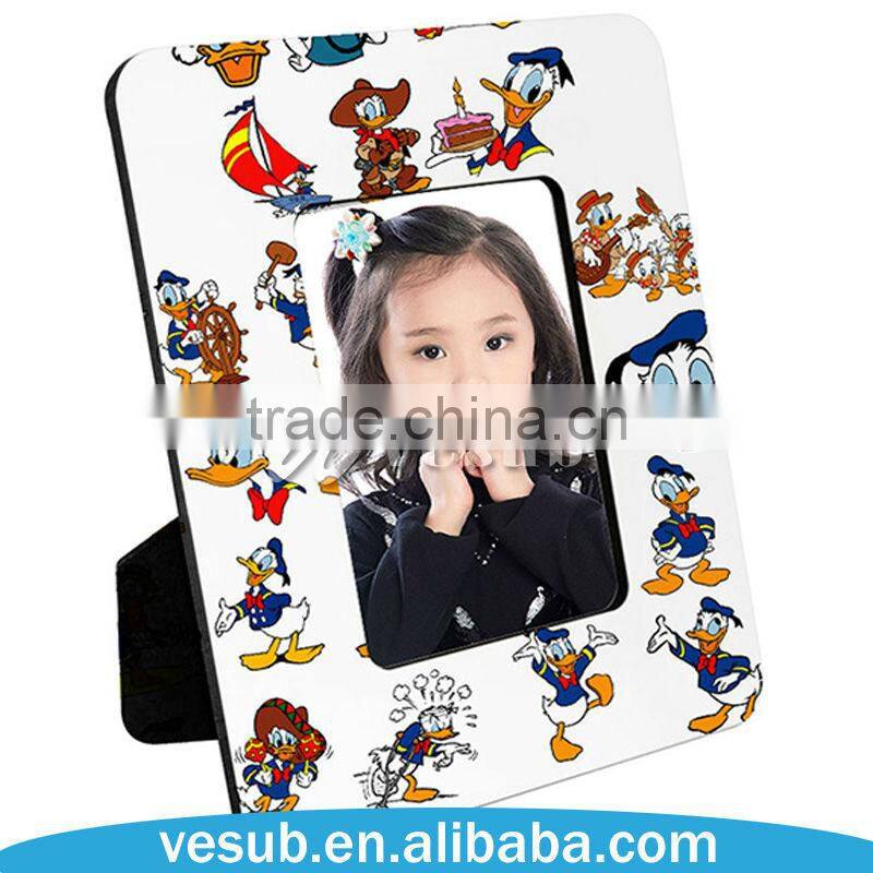 Customized Sublimation Heat Press Printing Hardboard Frame with Black Rim