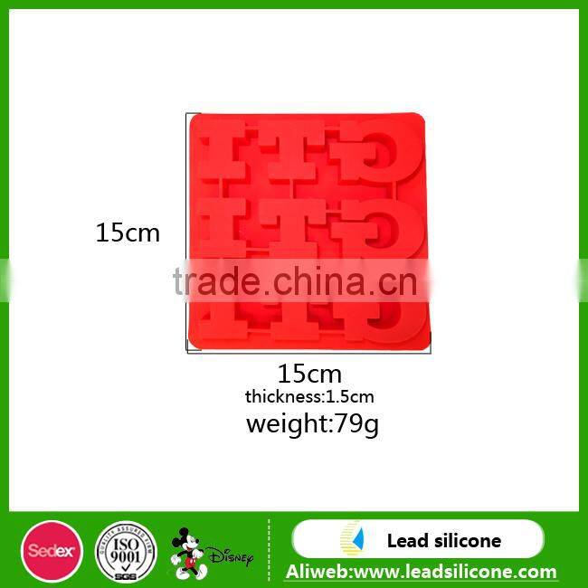 Existing Molud New Arriva Word Shape Silicone Ice Cube Tray
