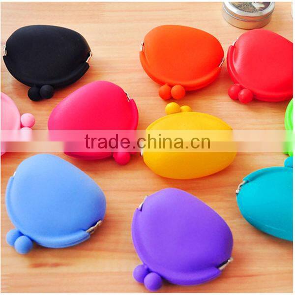 HOT Promotional gift Usage fashion silicone purse silicone coin bag