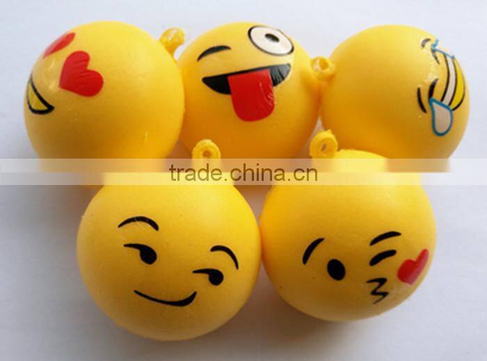 2017 new design PU funny emoji face toy emoji gift squishy
