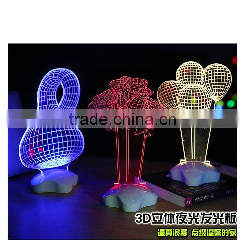 N210 new design Love the heart of the 3 d crystal of valentine's day gift