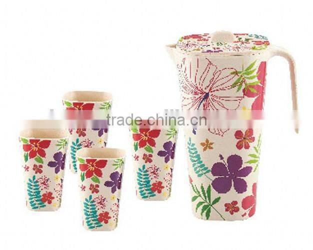 printing bamboo drinkware set