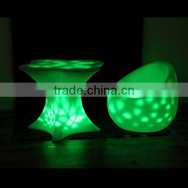 popular Plastic Material plastic led chairs with arms