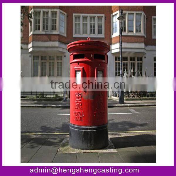 Cast iron decorative antique standing mailbox