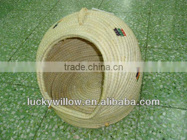 Corn husks basket for pet bed&sofa(factory provide)