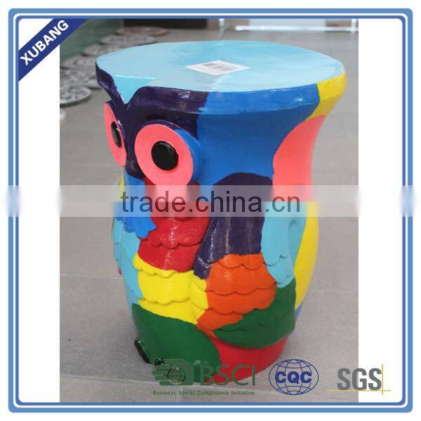 colorful resin garden stool for indoor and outdoor