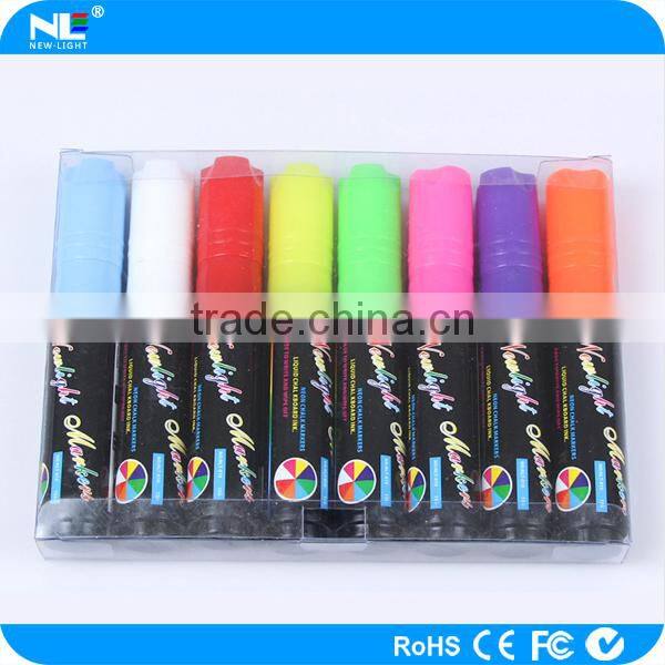 Alibaba hot sale promotional double tipped ink marker pen / plastic fluorescent ink marker pen