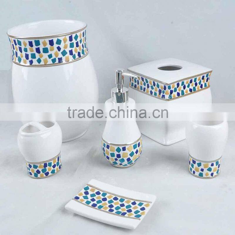 mosaic ceramic bathroom set new design