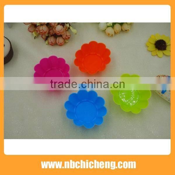 6 pcs Silicone Egg Tart Mold, Cake Mold, Christmas Pancake Molds