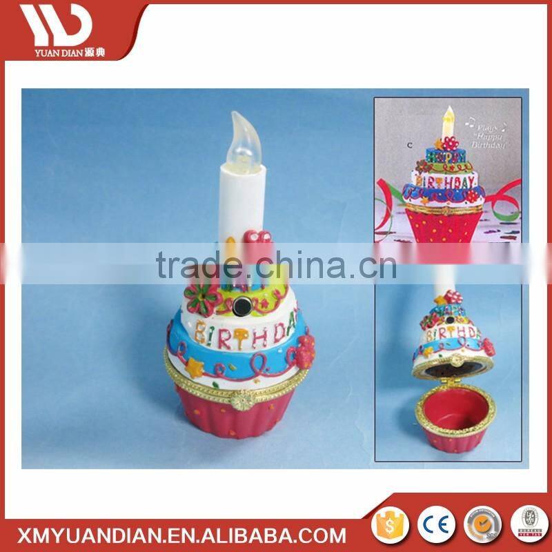 China Personalized Art Work Resin Gift Craft Garden Motion Sensor Light For Jewelry Box