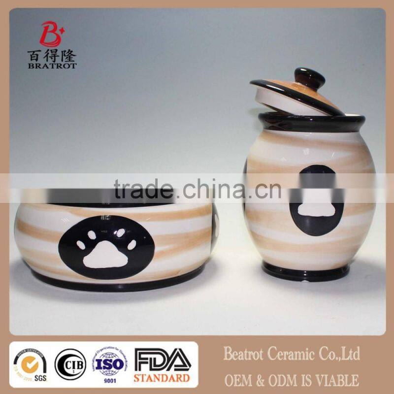 NEW Next Wags & Whiskers Dog Treat Jar Ceramic