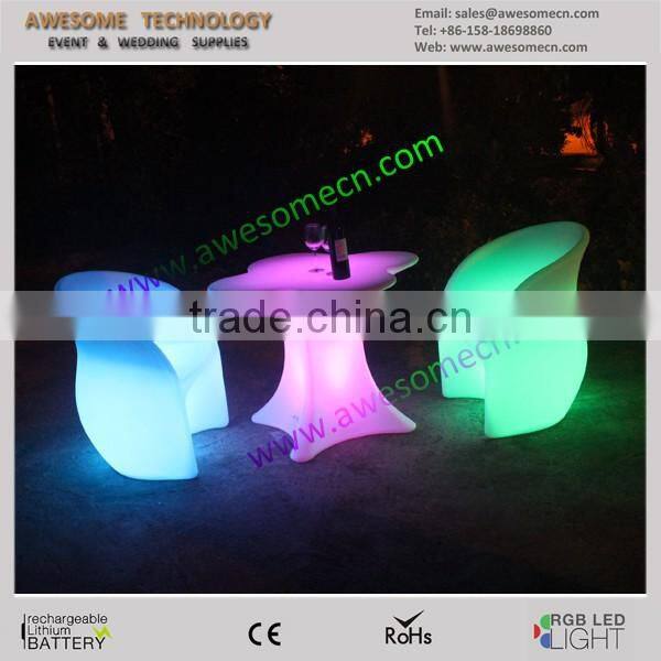 illuminated flower sets / led table and chair set (TP117)