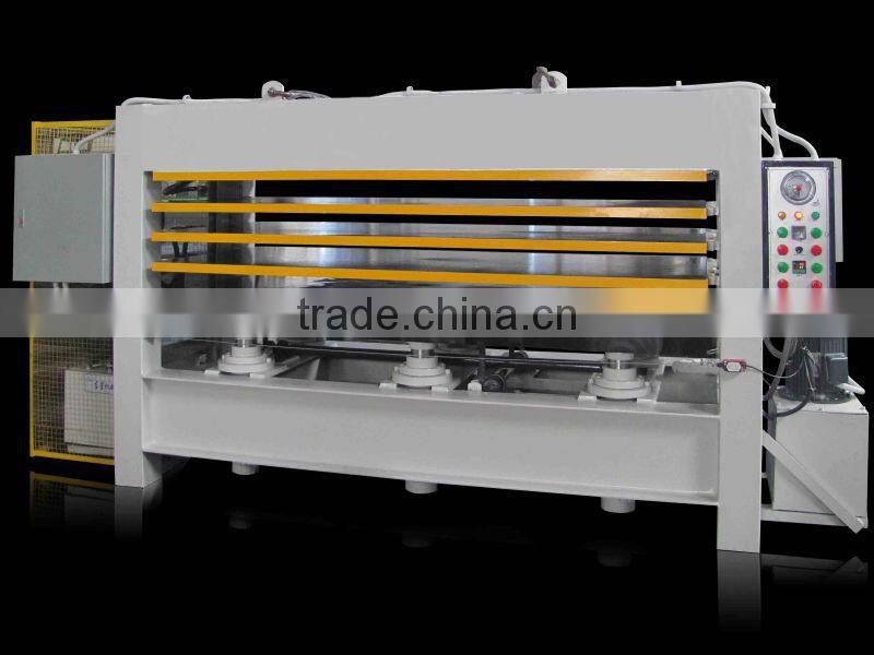 high performance wood hydraulic hot press machine for plywood and veneer ,four-layer hot press machine