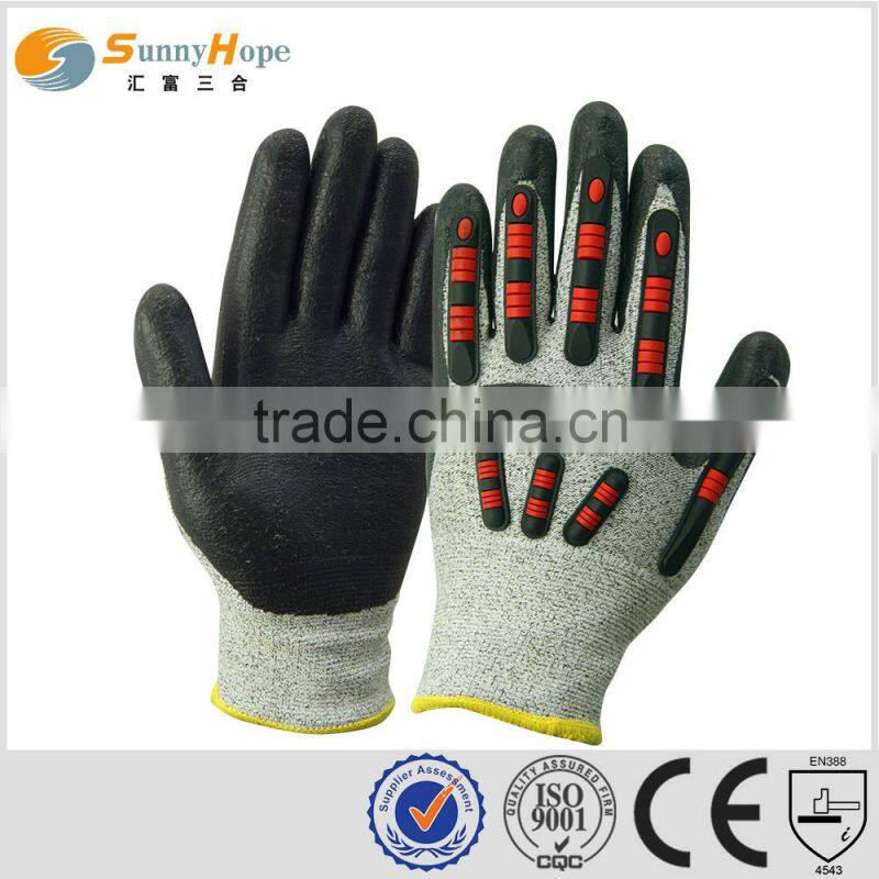 sunnyhope cheap cut resistant gloves for work with TPR