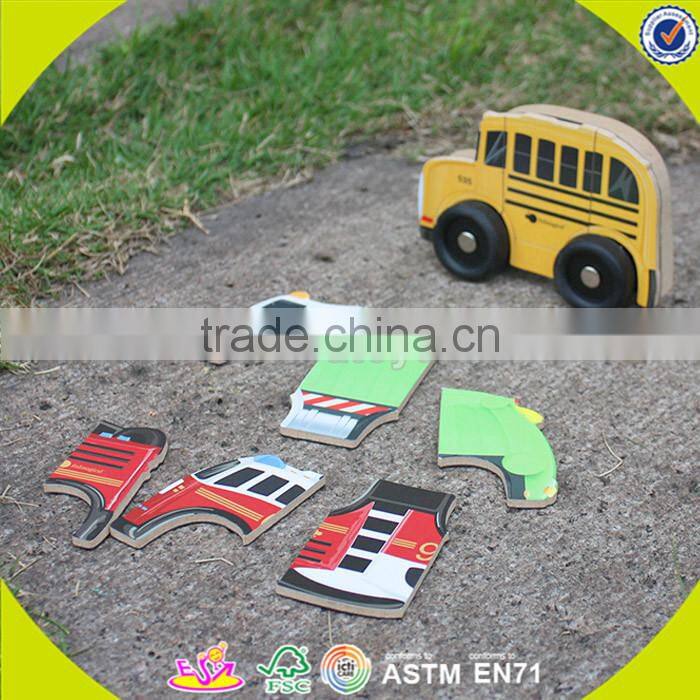wholesale baby wooden diy car toy, multitype kids wooden diy car toy, educational children wooden diy car toy W04A137