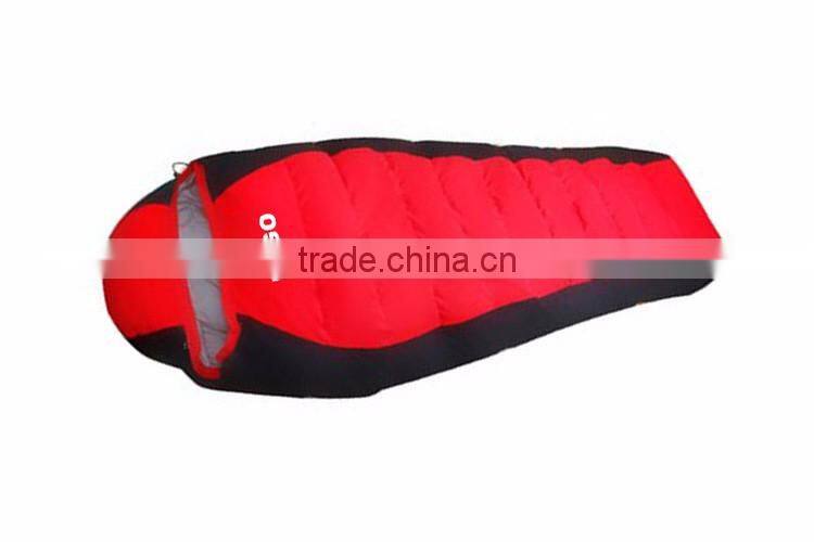 Eco-Friendly OEM Nylon and White Duck Down Sleeping Bag