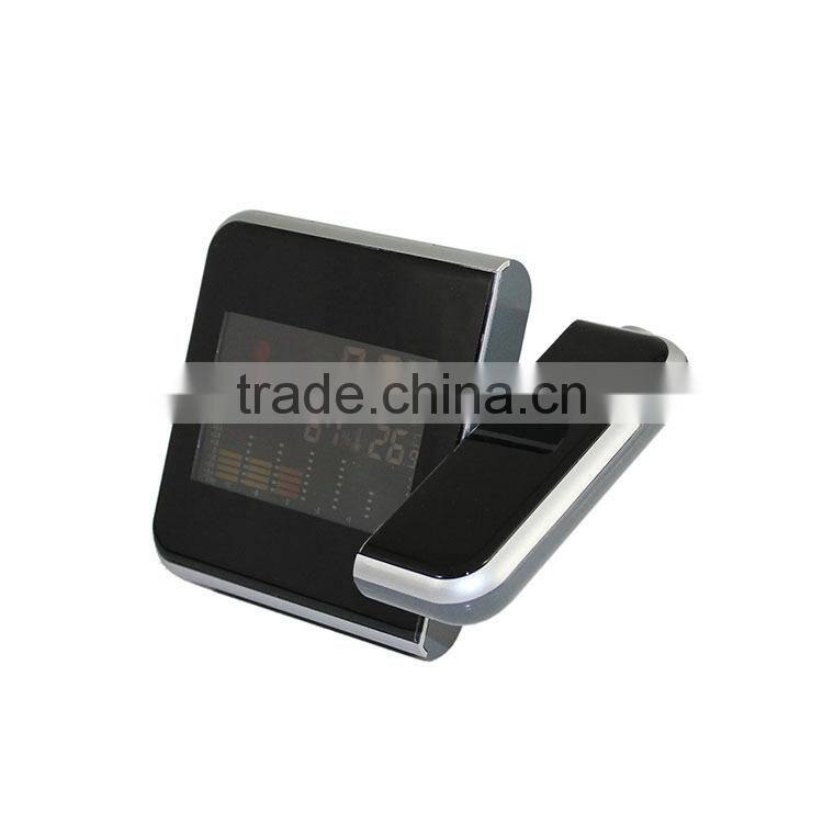 Digital LCD LED Projector Alarm Clock Weather Station Colorful Projecting Indoor