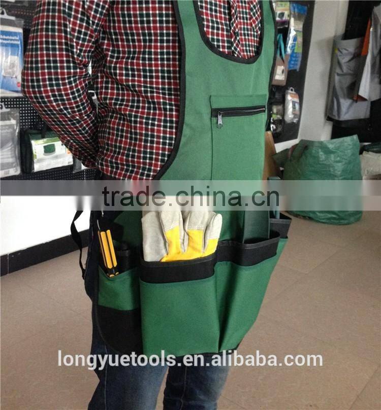 2016 new design oxford unique garden apron with pockets