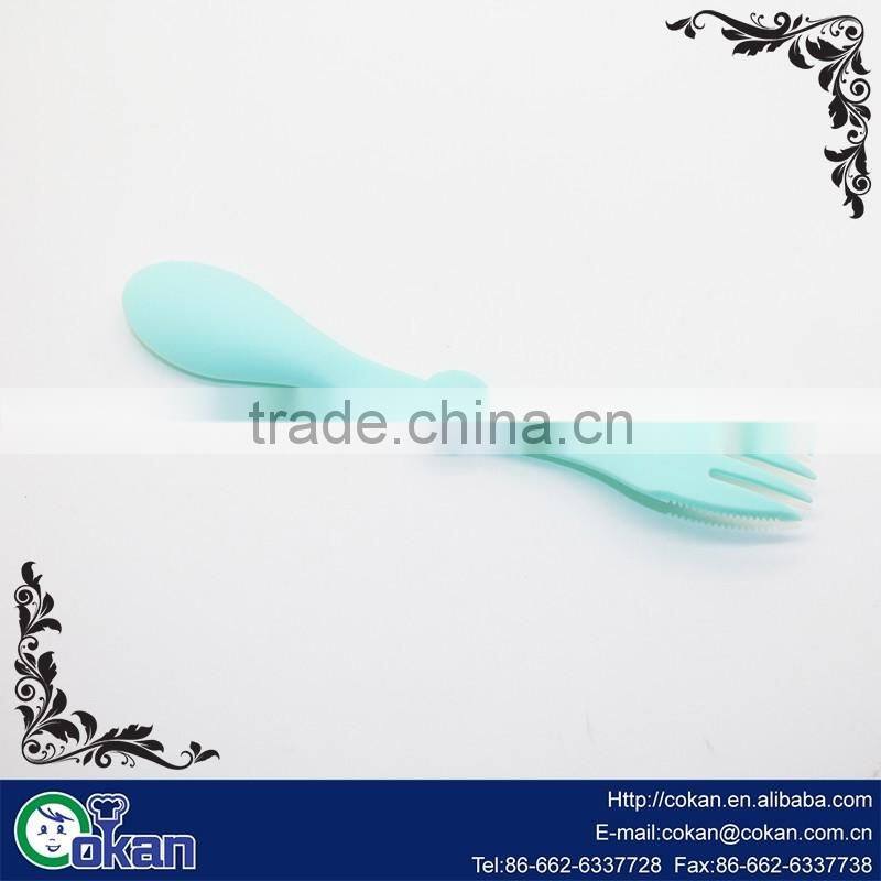 Multifunction Plastic Salad /fruit / ice cream Spoons Forks and Knives CK-KT618