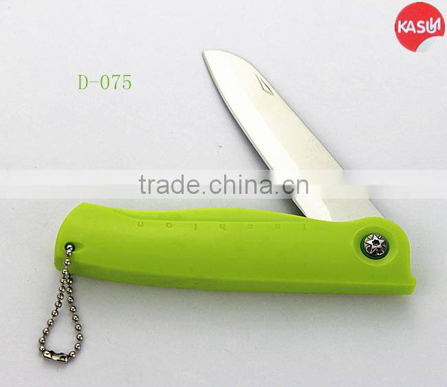 D-077 folding blade pocket knofe with fork multi function kitchen knife set