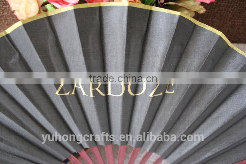 2015new custom silk fan for gift