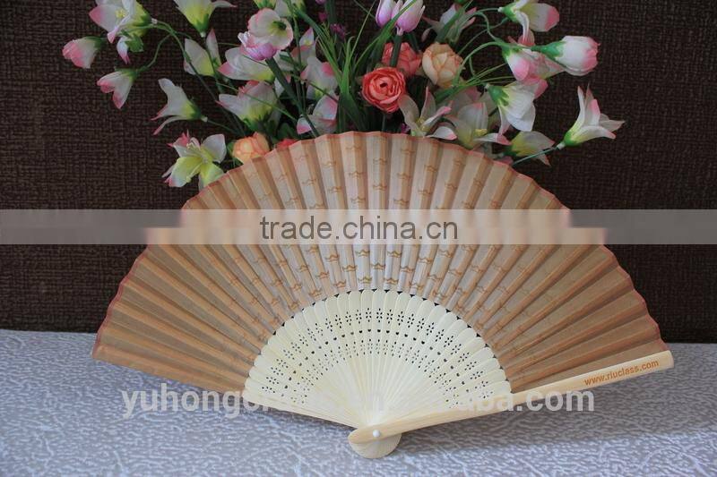 High quality foldable hand fan for advertising